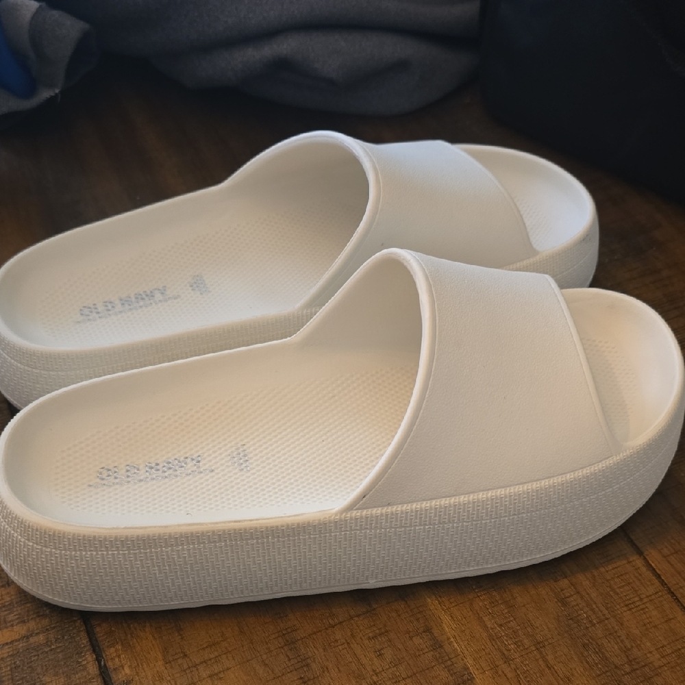 Old Navy White Sandals Comfortable Summer Footwear